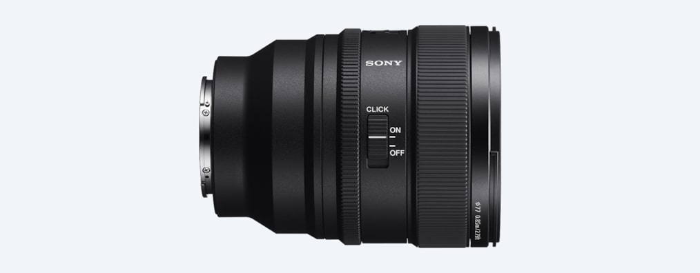A product image showing the right-side view of the lens