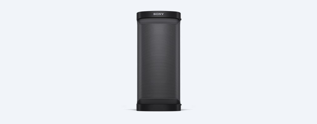 Image of XP700 X-Series Portable speaker from front with light off.